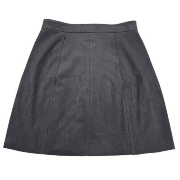 Artizia Wilfred Free Centinela Vegan Suede Skirt Size 2 Gray - Picture 6 of 6